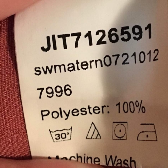 Maternity dress with wine pleats/ Robe de grossesses avec plis de vin - Picture 4 of 5